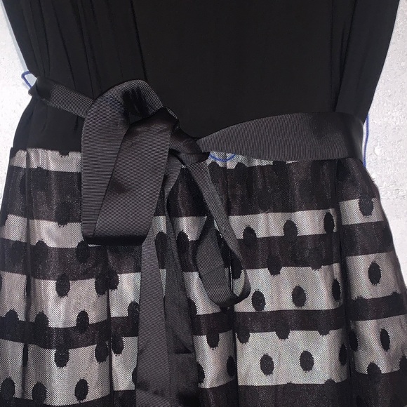 R&K Black and Gray Striped Midi Dress - Picture 4 of 15